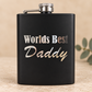 World’s Best Daddy Personalised Hip Flask
