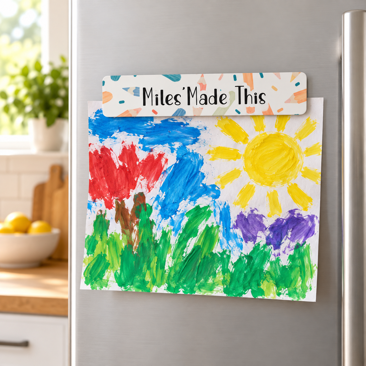 Personalised Kids Art Fridge Magnet