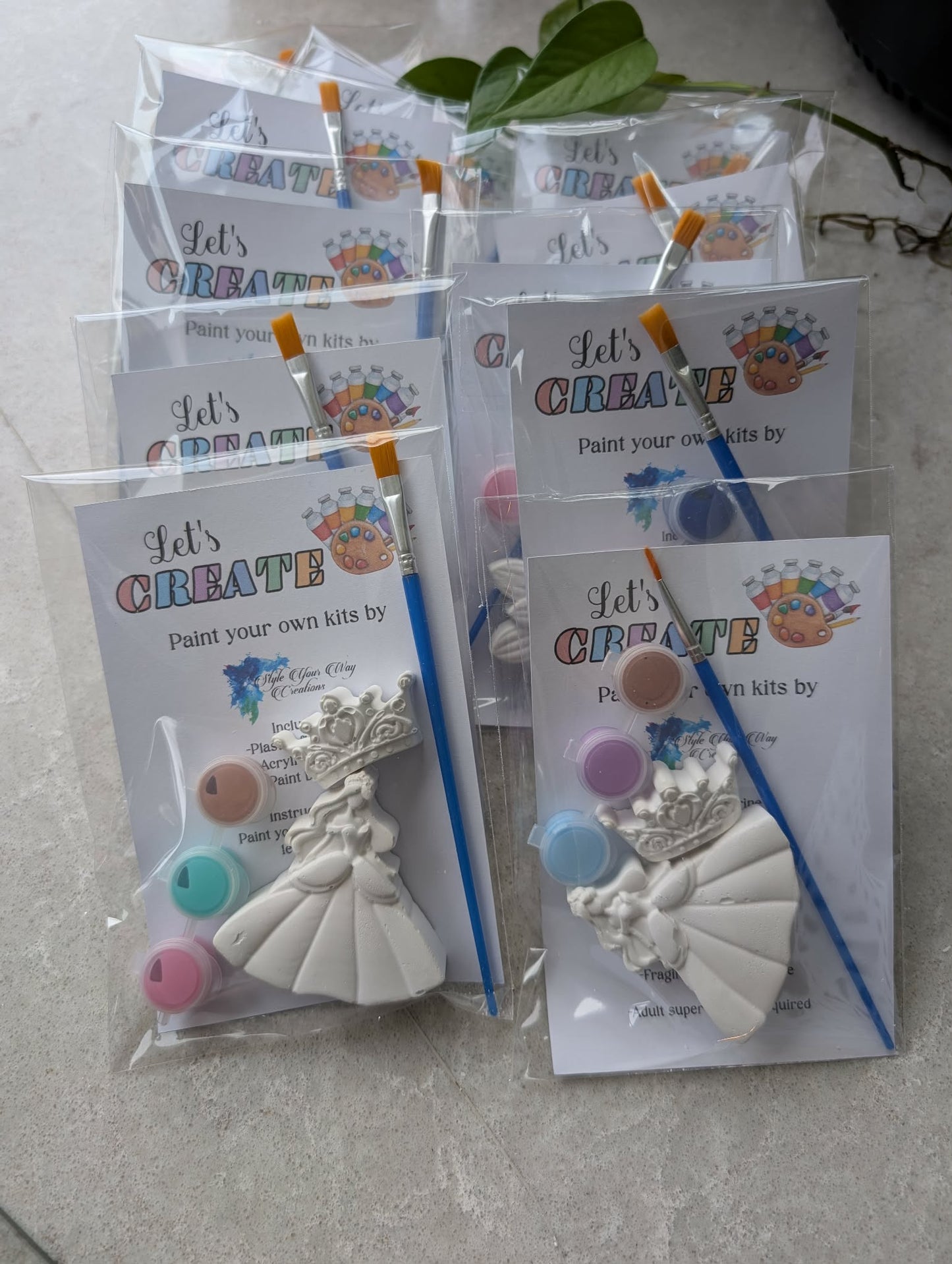 Plaster Painting Kits - Bulk Party Packs
