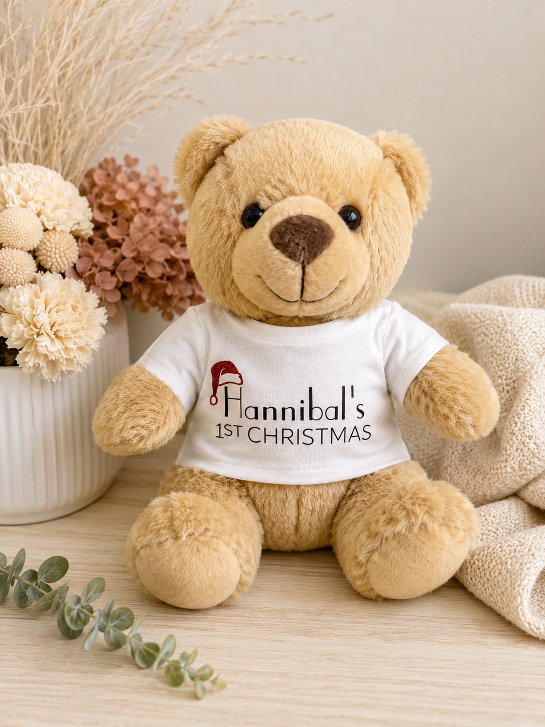 Personalised First Christmas Teddy Bear