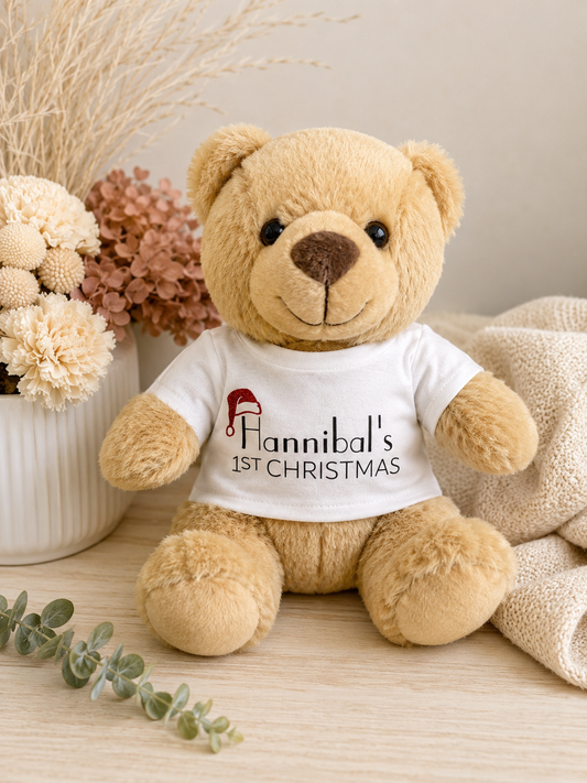 Personalised First Christmas Teddy Bear