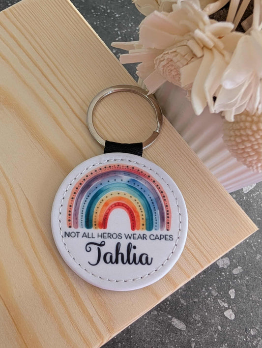 Round Heros Keyring