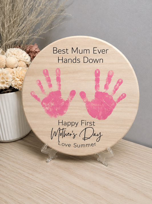 First Mother’s / Father’s Day Handprint Plaque