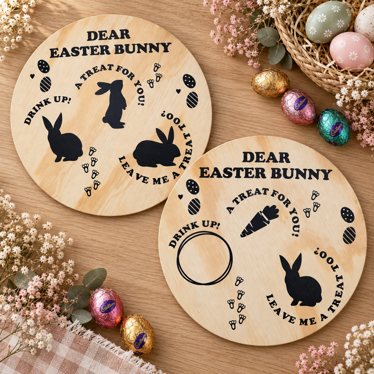 Personalised Easter Bunny Treat Boards