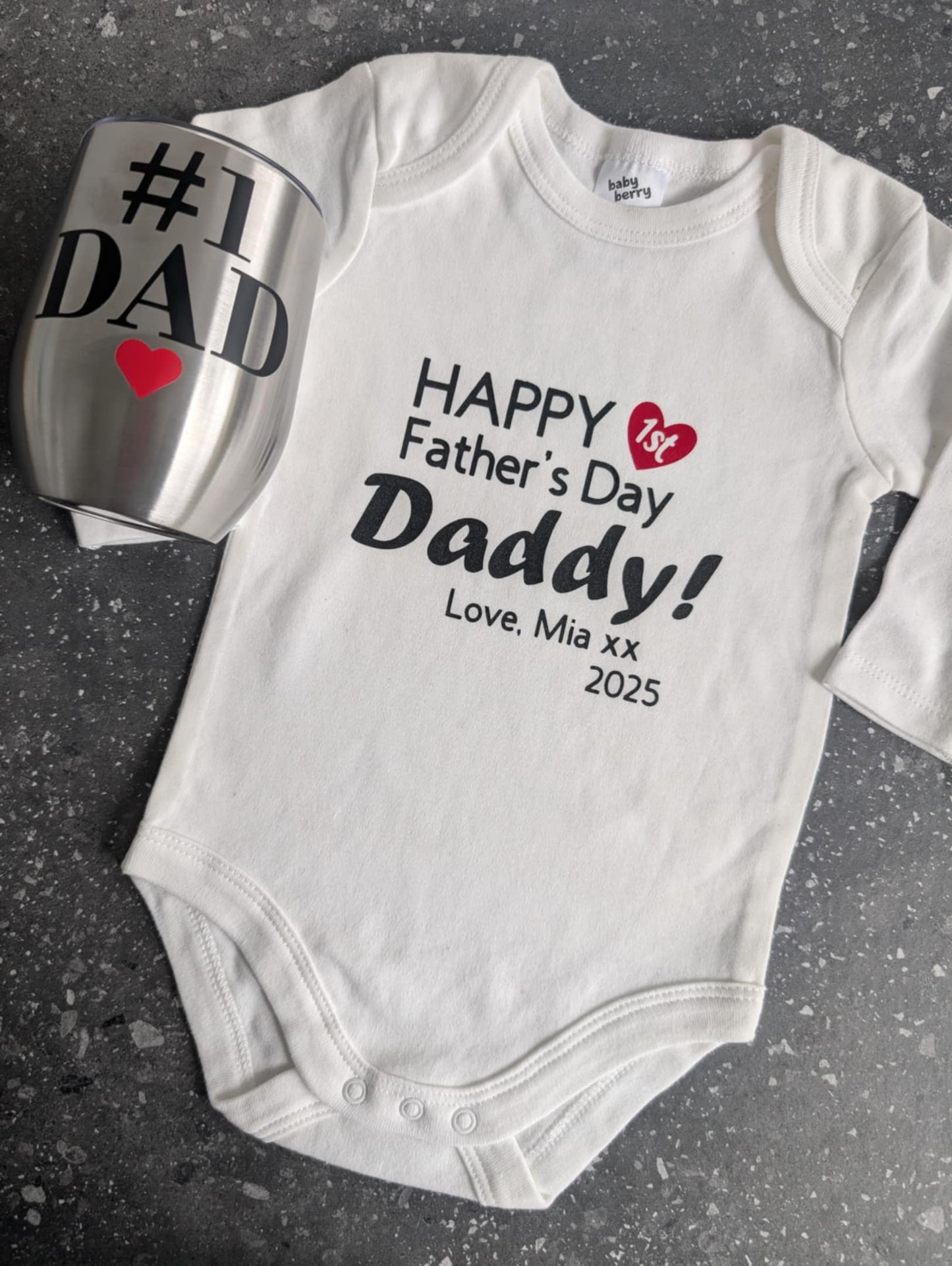 1st Father's Day Onesie
