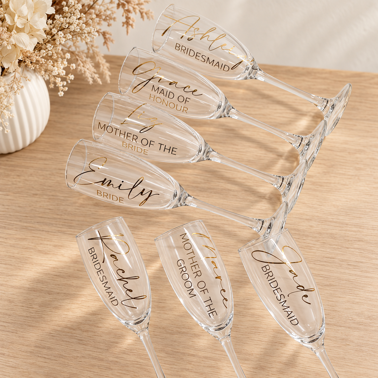 Classic Personalised Champagne Flute