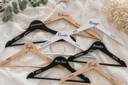 Personalised Bridal Coat Hangers