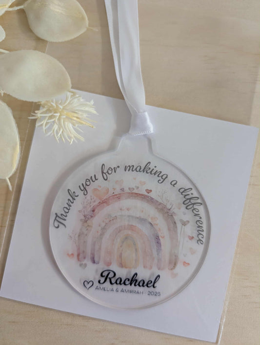 Christmas Bauble - Thank you for Making a Difference