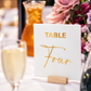 Modern Acrylic Table Numbers