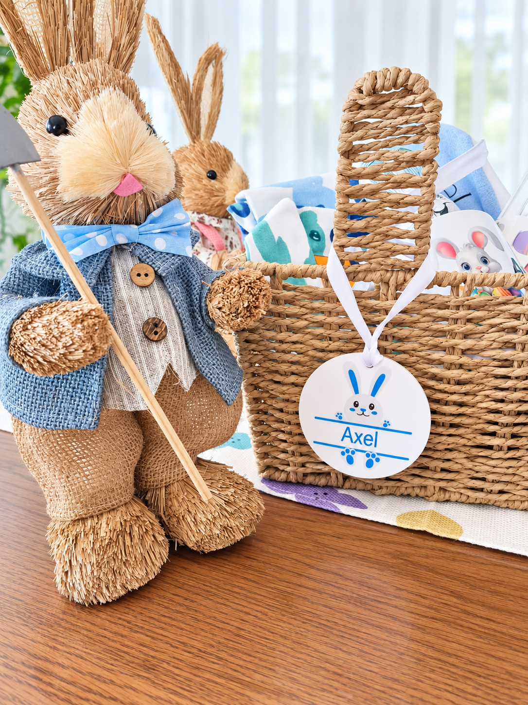 Personalised Boys Monogram Easter Bag Tag