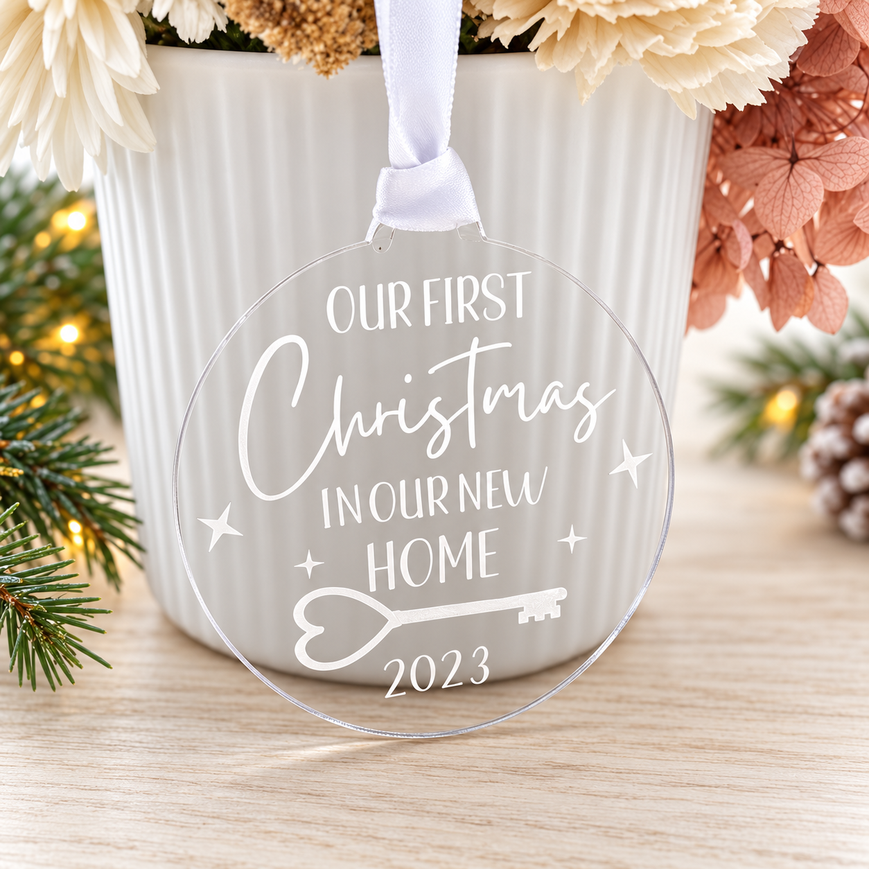 Personalised New Home Christmas Bauble