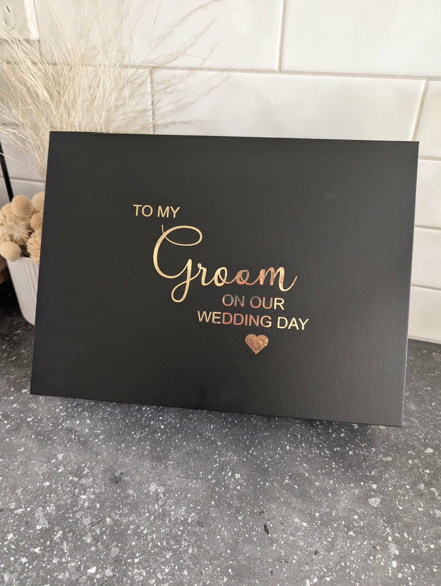 Magnetic gift box - On our Wedding Day