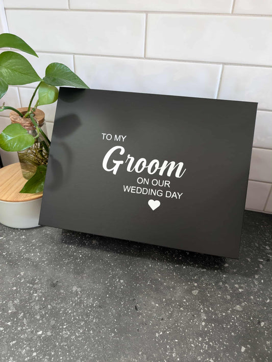 Magnetic gift box - On our Wedding Day