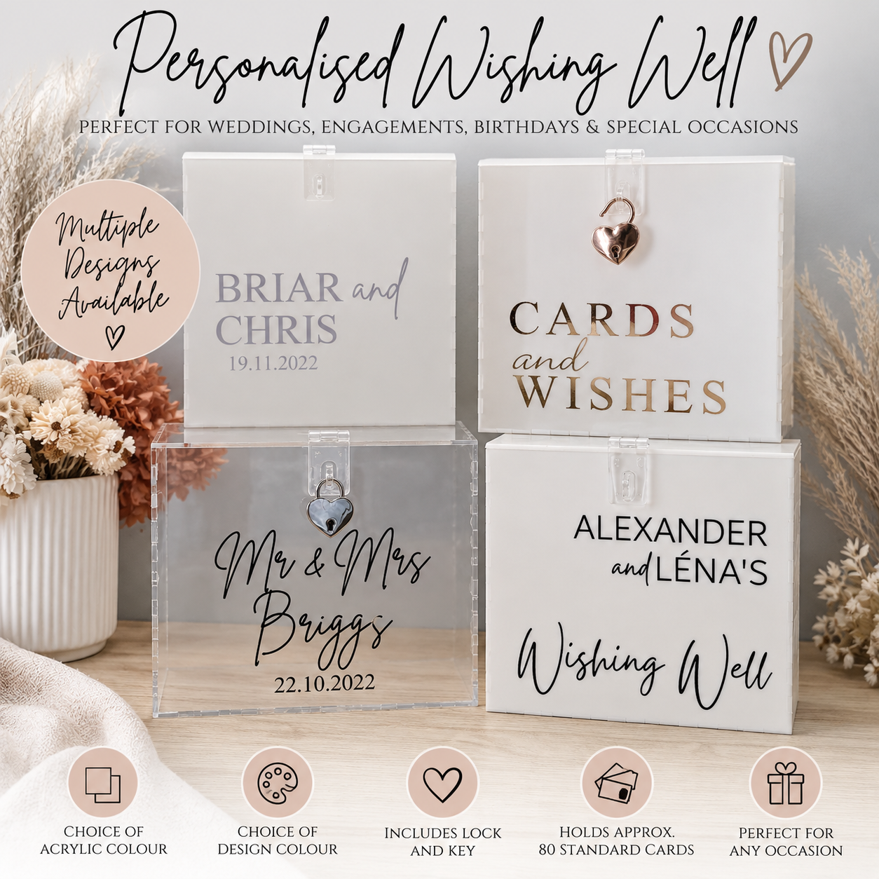 Personalised Wishing Well Decals – Decal Only
