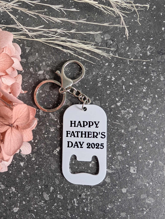 Cheers to the Best Dad Keyring