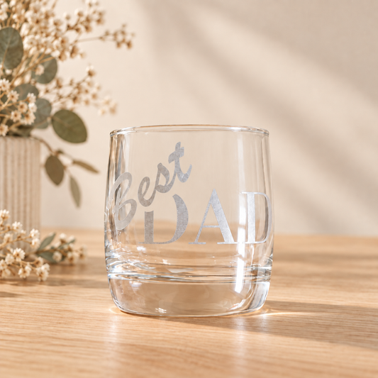Best Dad Personalised Bourbon Glass