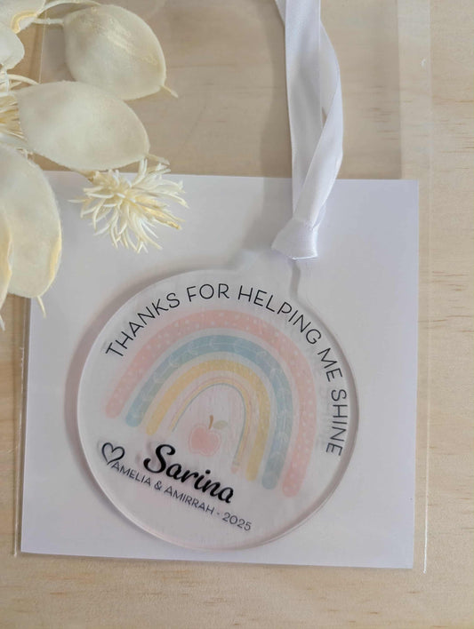 Christmas Bauble - Thank you for Helping me Shine