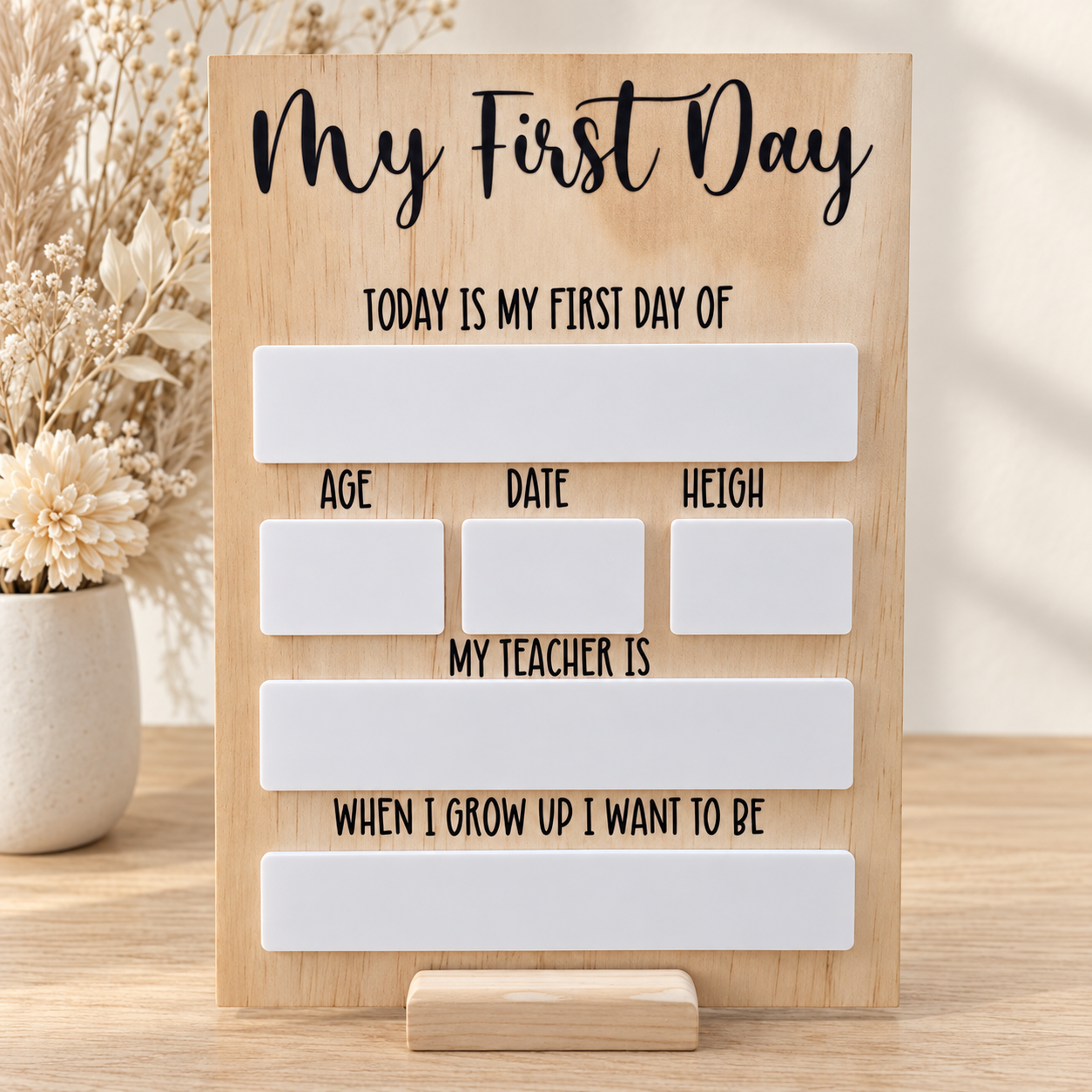 First & Last Day Board – Classic Design