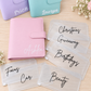 Personalised A5 Budget Binder