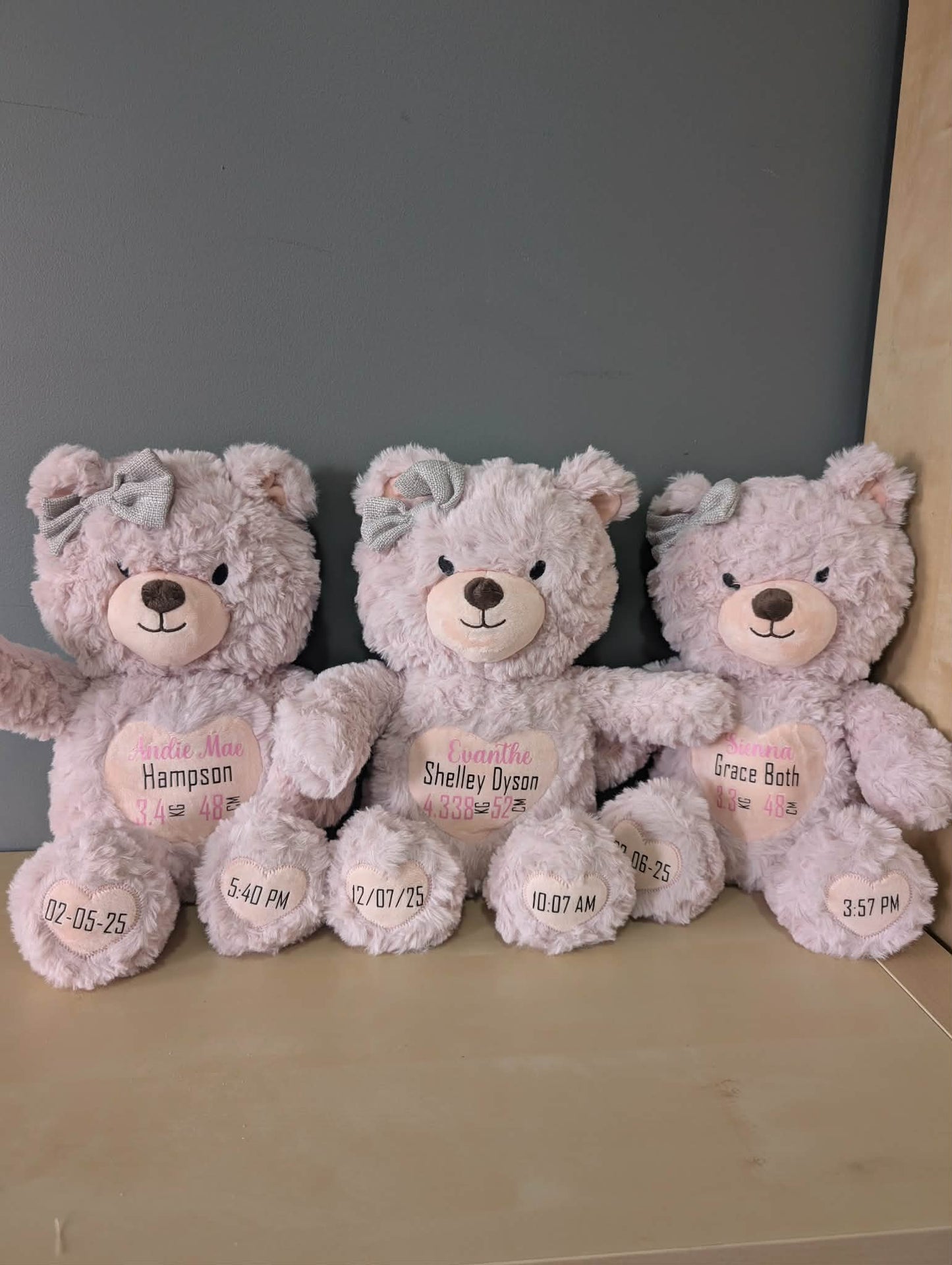 Baby Birth Detail Teddy Bears v1