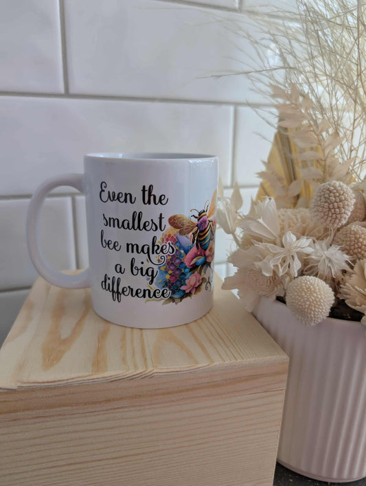 Smallest Bee Makes a Big Difference Mug