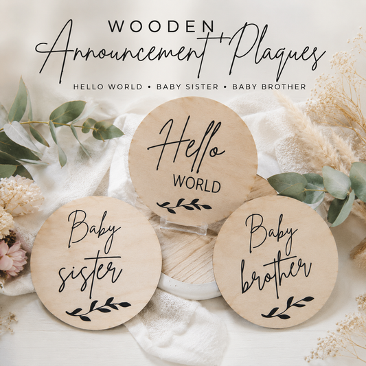 Baby Announcement Plaques