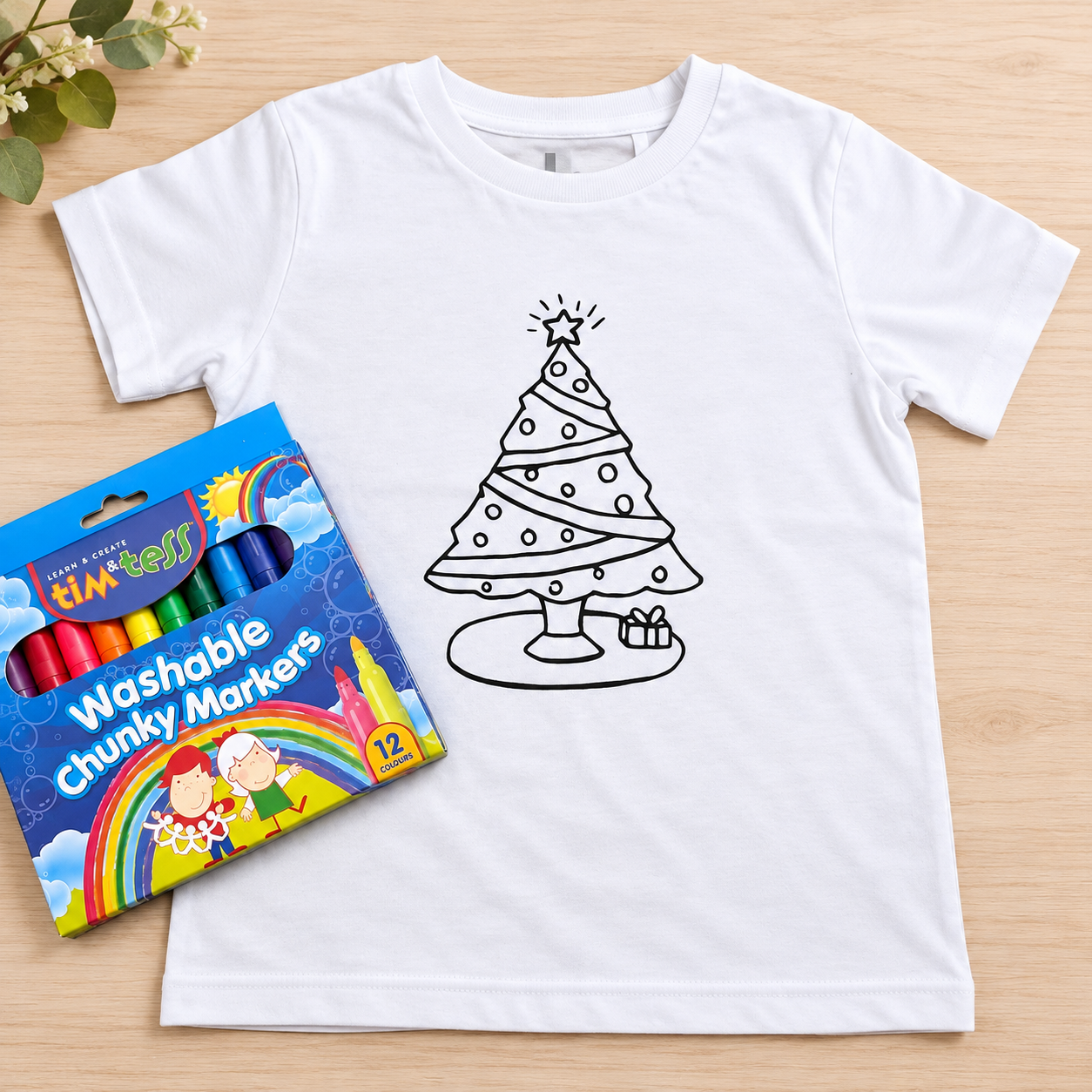 Christmas Colour & Wash T-Shirt
