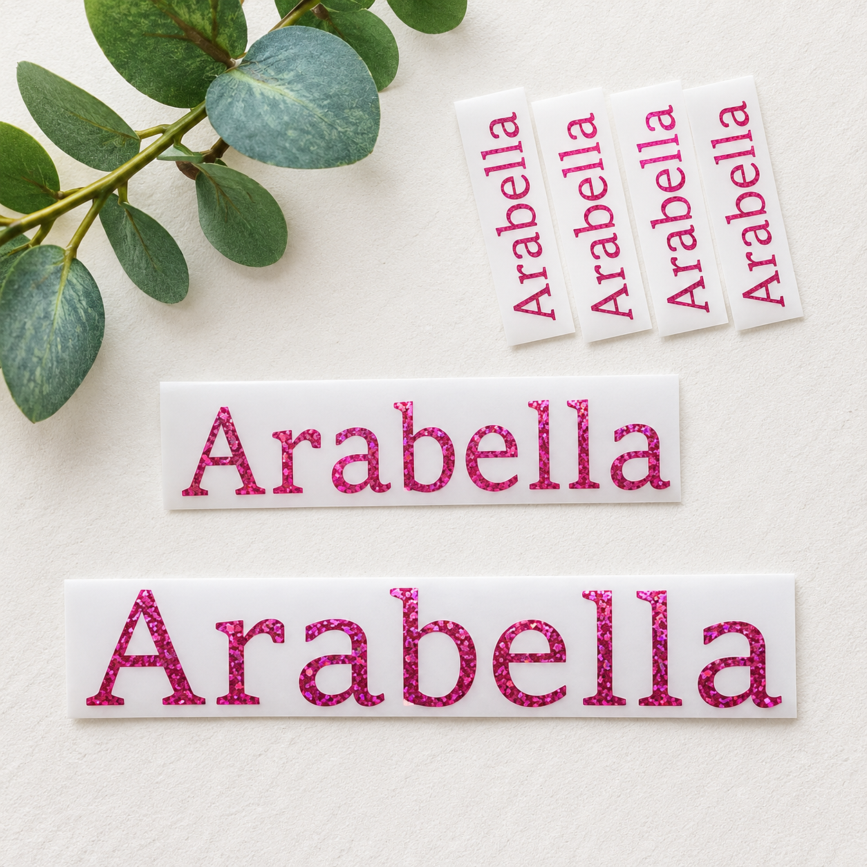 Personalised Name Stickers – Self Apply Vinyl Decals