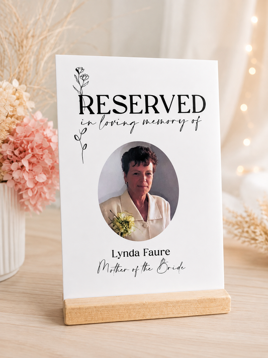Reserved for a Special Guest – Memorial Sign