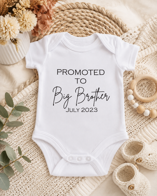 Promoted to Big Brother Pregnancy Announcement Onesie