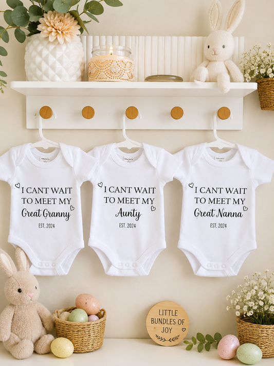 I Can’t Wait to Meet You – Pregnancy Announcement Onesie