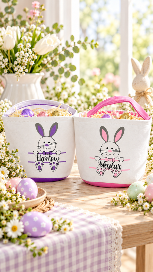 Personalised Easter Basket – Bunny Body