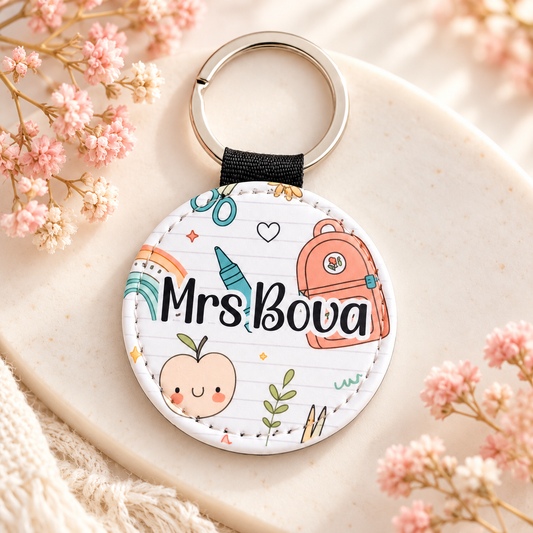 Personalised Back-to-School Teacher Keychain