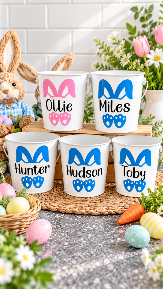 Personalised Easter Bunny Buckets