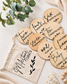 Baby Milestone Discs – Set of 8 Double-Sided Wooden Plaques