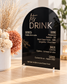 A4 Personalised Let's Drink Sign – Wedding & Event Drinks Menu