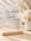 A5 Personalised Non-Alcoholic Drinks Sign – Wedding & Event Drinks Menu
