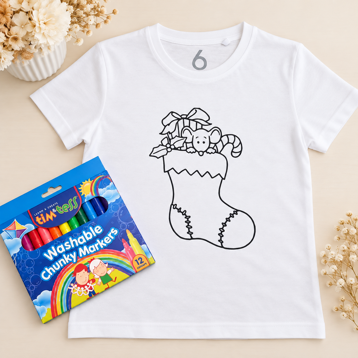 Christmas Colour & Wash T-Shirt