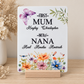 Personalised First Mum, Now Grandma Plaque