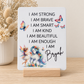 Personalised Unicorn & Fairy Affirmation Plaque