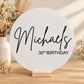 Personalised Birthday Round Sign