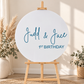 Personalised Birthday Round Sign
