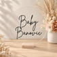 Personalised Baby Shower Round Sign