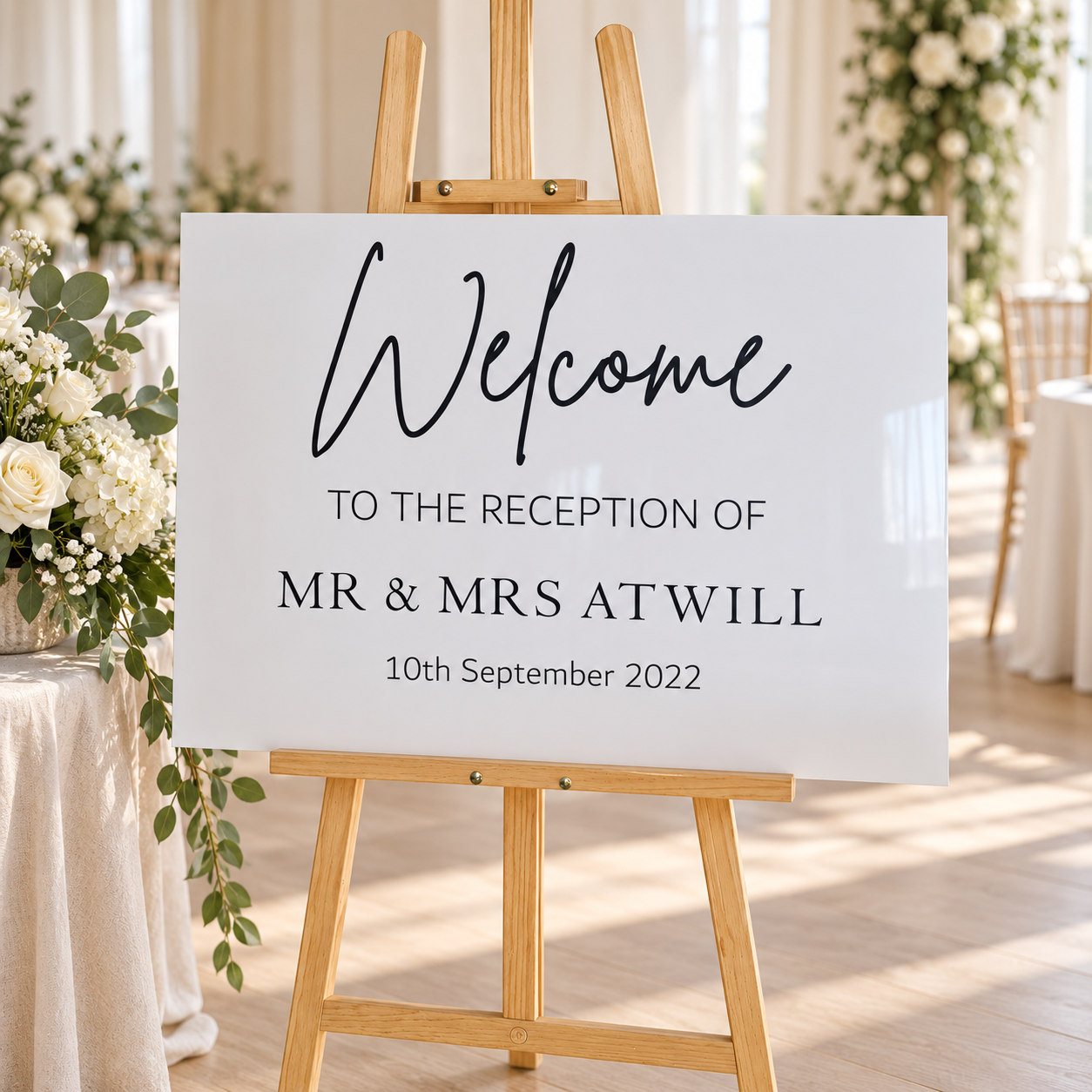 Personalised Wedding Welcome Signs