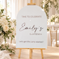 Personalised Birthday Welcome Acrylic Sign