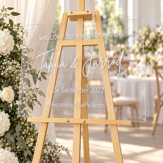 Personalised Wedding Welcome Signs