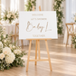 Personalised Baby Shower Welcome Acrylic Sign