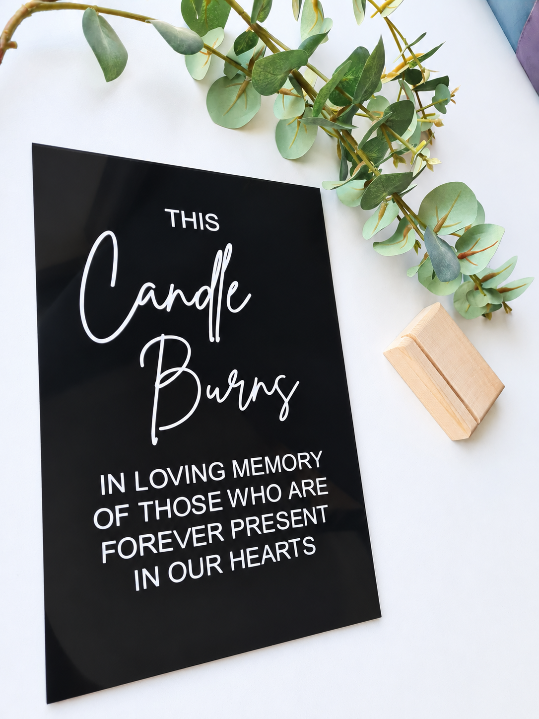 Memorial Candle Signs