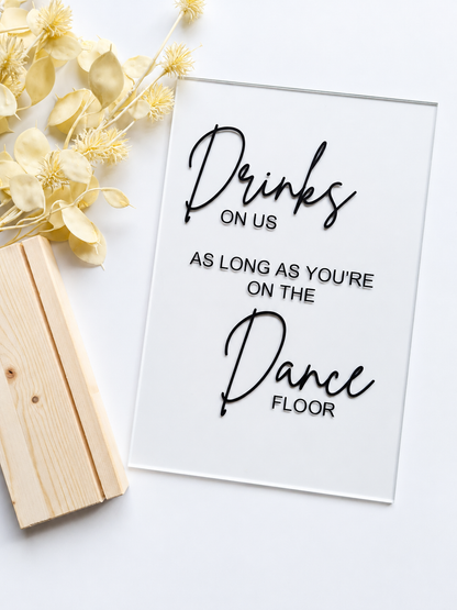 Personalised Drinks Signs