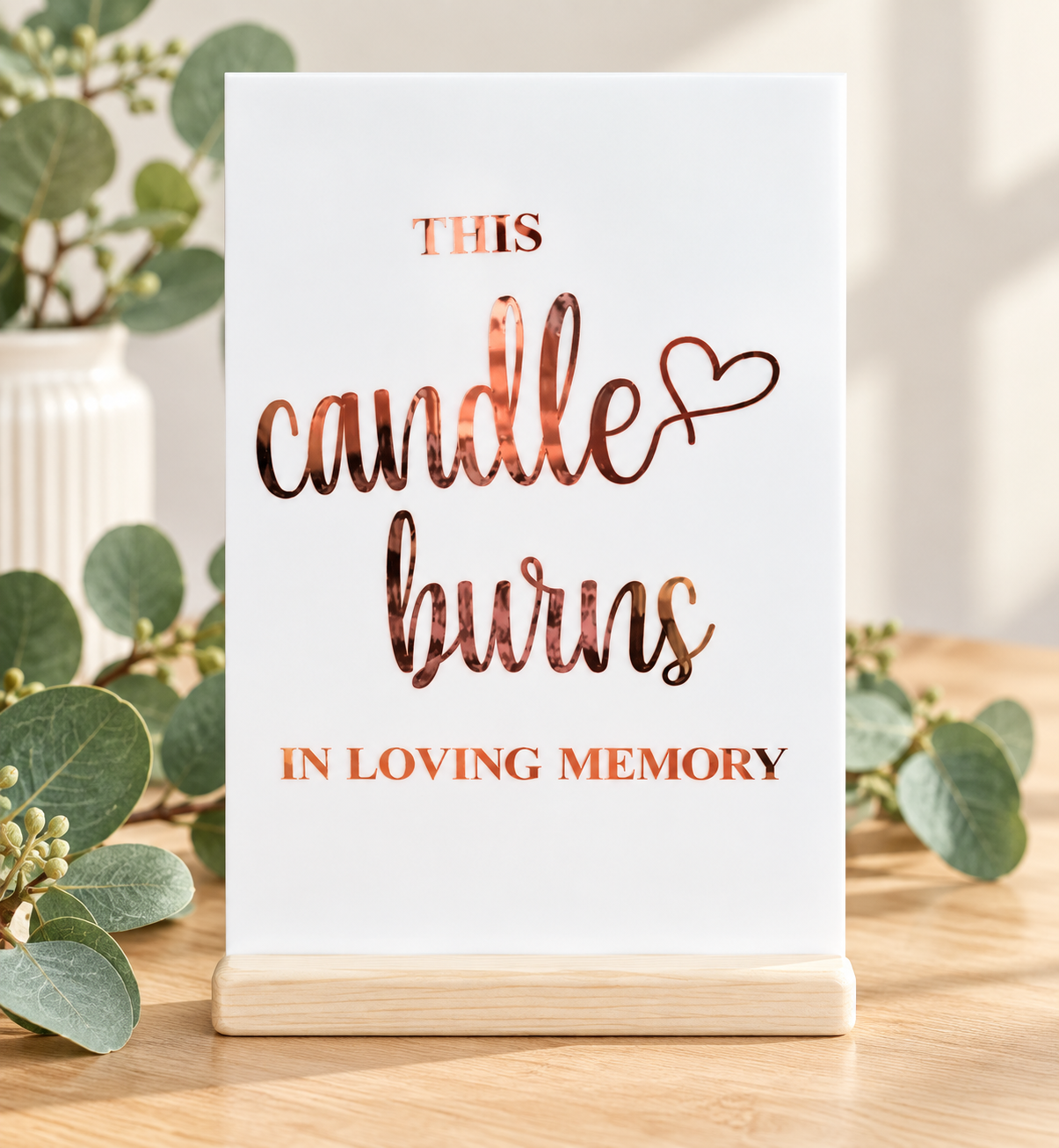 Memorial Candle Signs